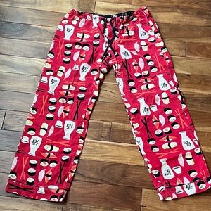 PJ Salvage sushi flannel pajama bottom